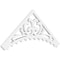 Ekena Millwork Pitch Genova Architectural Grade PVC Gable Pediment, 36"W x 15"H x 1"P (10/12) GPP036X015X100GEN - alternate 1